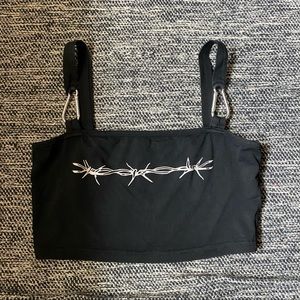 Barbed wire crop top